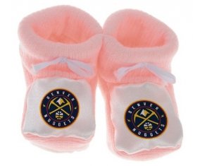 Chausson bébé Denver Nuggets de couleur Rose