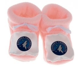 Chausson bébé Minnesota Timberwolves de couleur Rose
