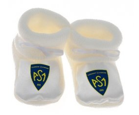 Chausson bébé Clermont Auvergne de couleur Blanc
