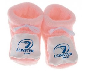 Chausson bébé Leinster Rugby de couleur Rose
