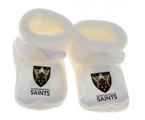 Chausson bébé Northampton Saints de couleur Blanc