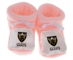 Chausson bébé Northampton Saints de couleur Rose