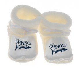 Chausson bébé Sale Sharks de couleur Blanc