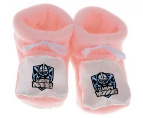 Chausson bébé Glasgow Warriors Rugby de couleur Rose