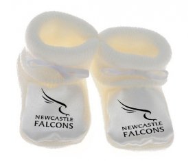 Chausson bébé Newcastle Falcons de couleur Blanc
