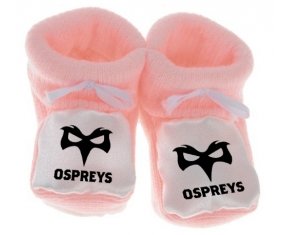 Chausson bébé Ospreys de couleur Rose