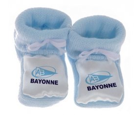 Chausson bébé Aviron Bayonnais Rugby de couleur Bleu