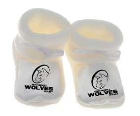 Chausson bébé Bucarest Wolves de couleur Blanc