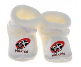 Chausson bébé Cornish Pirates de couleur Blanc