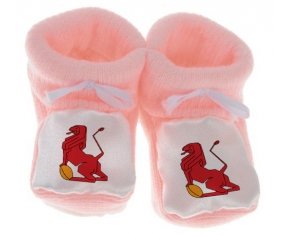 Chausson bébé España Rugby XV de couleur Rose