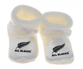 Chausson bébé New Zealand Rugby XV de couleur Blanc