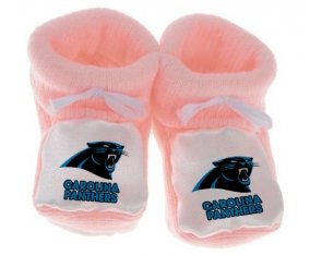 Chausson bébé Carolina Panthers de couleur Rose