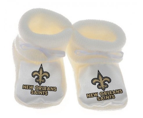 Chausson bébé New Orleans Saints de couleur Blanc