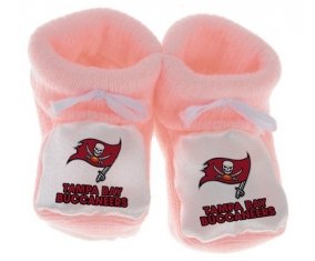 Chausson bébé Tampa Bay Buccaneers de couleur Rose