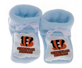Chausson bébé Cincinnati Bengals de couleur Bleu