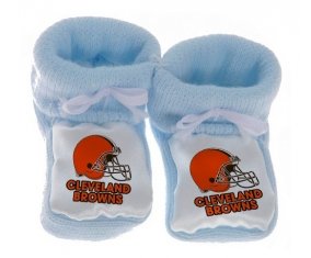 Chausson bébé Cleveland Browns de couleur Bleu