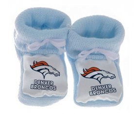 Chausson bébé Denver Broncos de couleur Bleu
