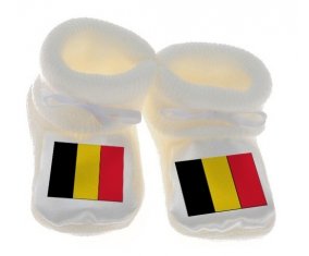 Chausson bébé Drapeau Belgique