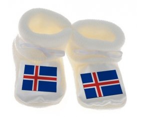 Chausson bébé Drapeau Islande