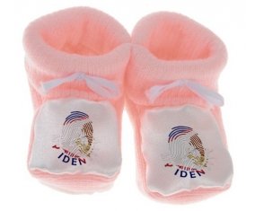 Chausson bébé Empreinte My Identity Samoa américaines de couleur Rose