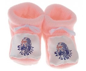 Chausson bébé Empreinte My Identity Australie de couleur Rose