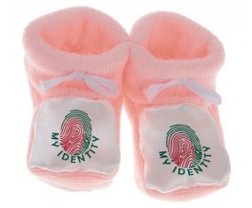 Chausson bébé Empreinte My Identity Bangladesh de couleur Rose