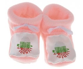 Chausson bébé Empreinte My Identity Bulgarie de couleur Rose