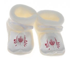 Chausson bébé Empreinte My Identity Canada de couleur Blanc
