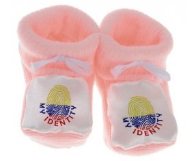 Chausson bébé Empreinte My Identity Colombie de couleur Rose