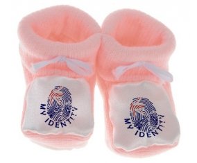 Chausson bébé Empreinte My Identity les Îles Cook de couleur Rose