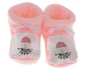 Chausson bébé Empreinte My Identity Egypte de couleur Rose