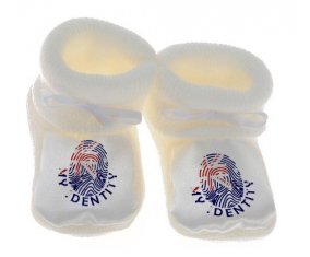 Chausson bébé Empreinte My Identity Îles Heard et Mcdonald de couleur Blanc