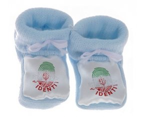 Chausson bébé Empreinte My Identity L'Iran de couleur Bleu