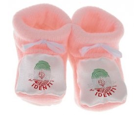 Chausson bébé Empreinte My Identity L'Iran de couleur Rose