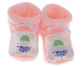 Chausson bébé Empreinte My Identity Sierra Leone de couleur Rose