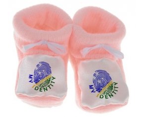Chausson bébé Empreinte My Identity îles Salomon de couleur Rose