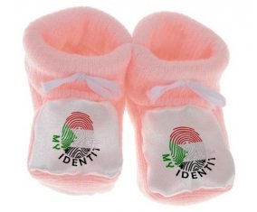 Chausson bébé Empreinte My Identity Soudan de couleur Rose