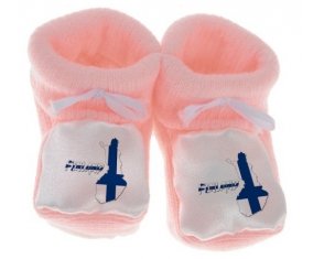 Chausson bébé Finland maps de couleur Rose