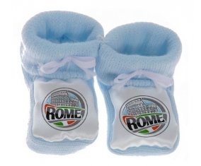 Chausson bébé Ville de Rome de couleur Bleu