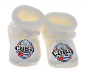 Chausson bébé Flag Cuba