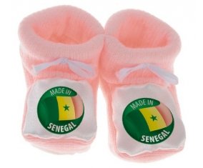 Chausson bébé Made in SENEGAL de couleur Rose