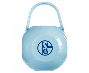 Boîte à tétine Fußballclub Gelsenkirchen-Schalke 04 de couleur Bleue