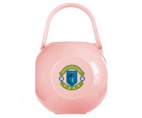 Boîte à tétine Croissant sportif chebbien de couleur Rose