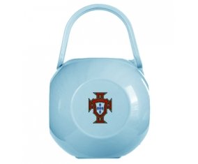 Boîte à tétine Portugal national football team de couleur Bleue