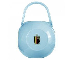 Boîte à tétine Belgium national football team de couleur Bleue