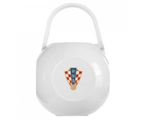 Boîte à tétine Croatia national football team de couleur Blanche