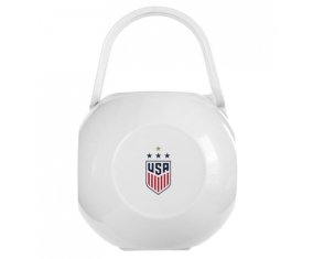 Boîte à tétine USA national football team de couleur Blanche