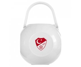Boîte à tétine Turkey national football team de couleur Blanche