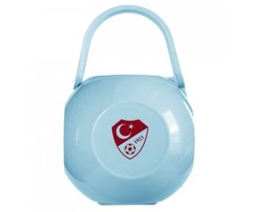 Boîte à tétine Turkey national football team de couleur Bleue