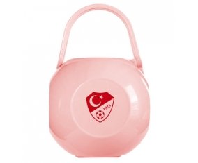 Boîte à tétine Turkey national football team de couleur Rose